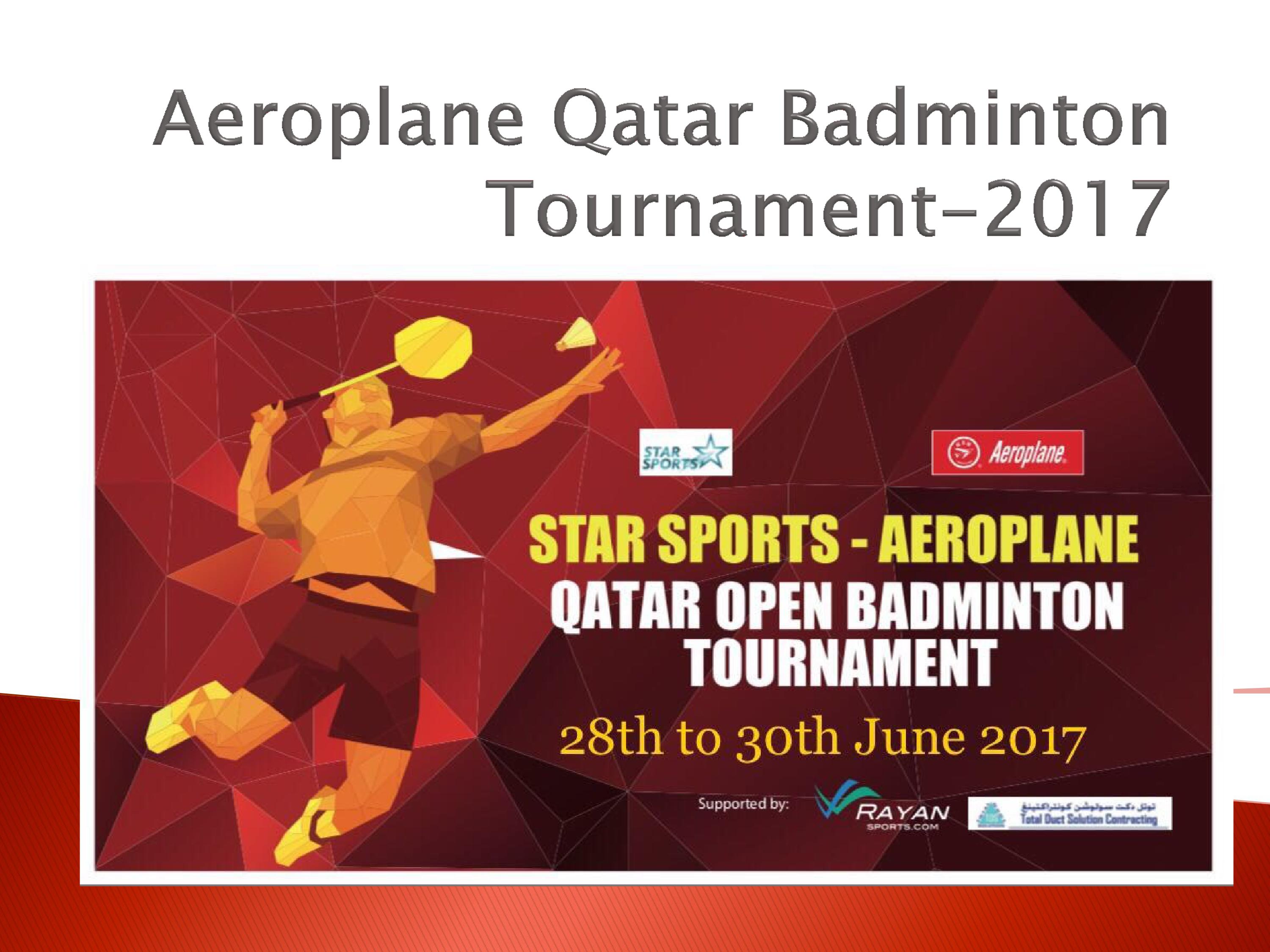 AEROPLANE Qatar open